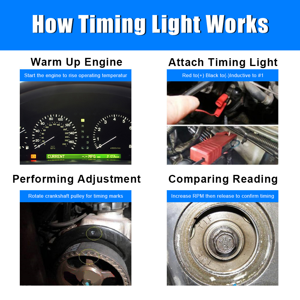 Tl-122 12V Car Ignition Timing - Timing Light Gun recension och pris