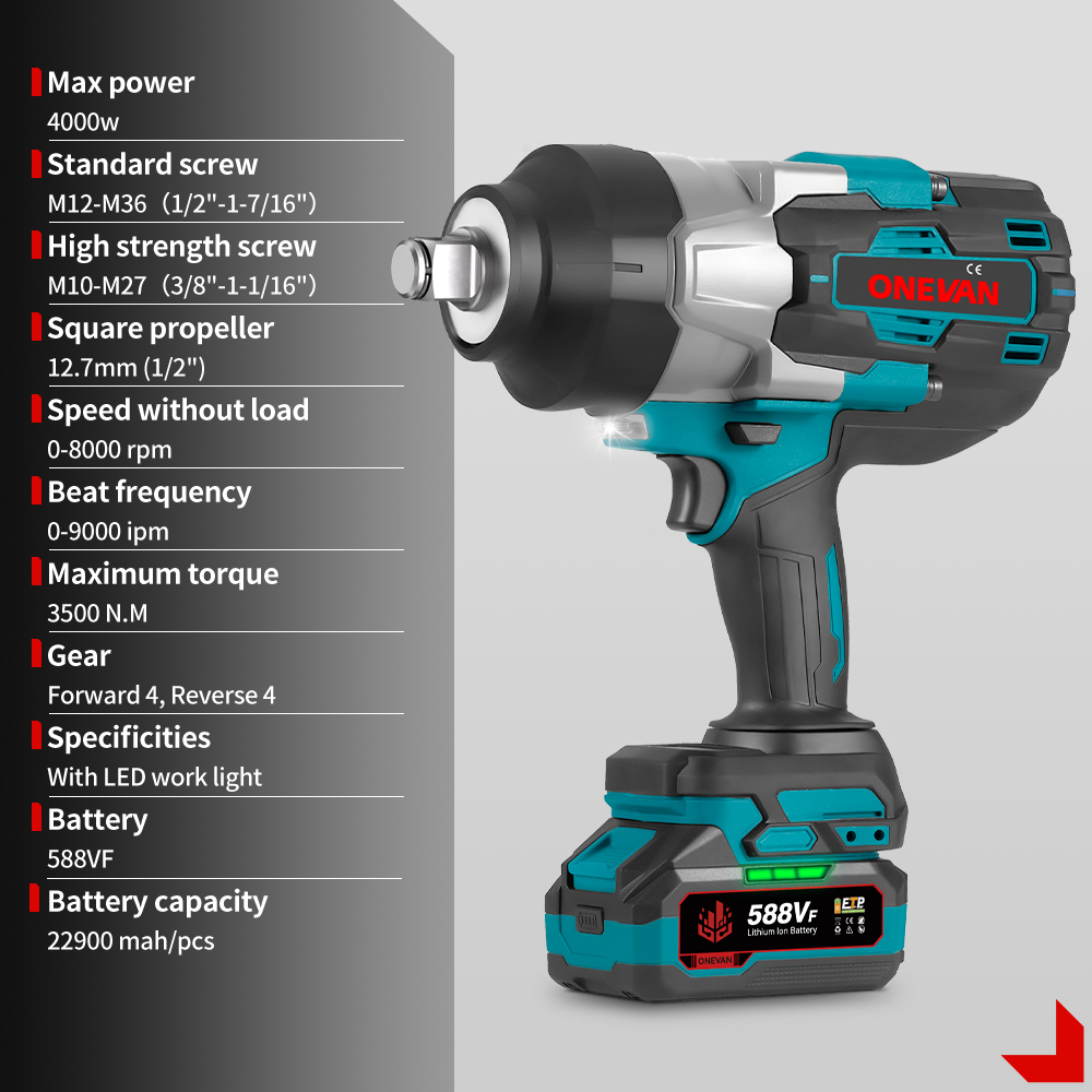 1000W Electric Impact Wrench C - Torque Wrench recension och pris