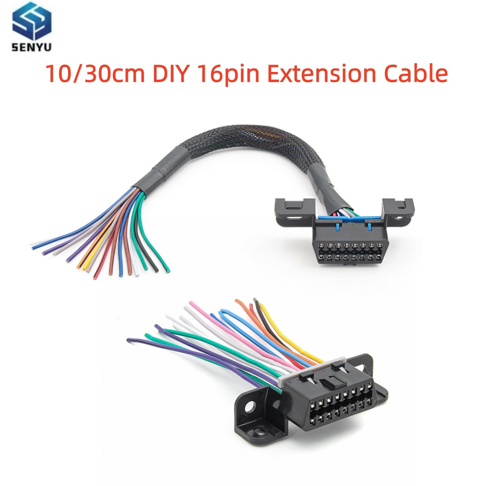 10/30cm DIY 16pin J1962 OBD2 E - Car Diagnostic Tool recension och pris