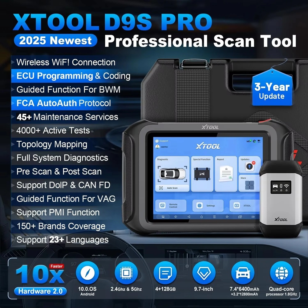 USA Warehouse XTOOL D9S Pro Ca - Car Diagnostic Tool recension och pris
