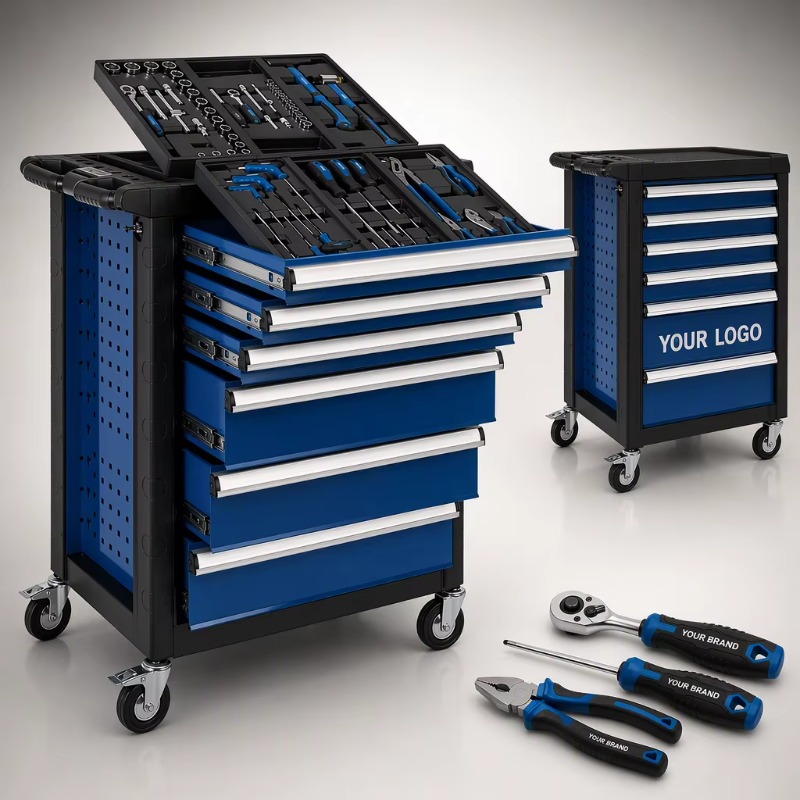 Heavy Tool Trolley 70pc Rollin - Socket Set recension och pris