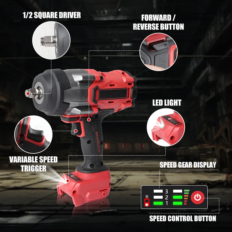 Cordless Impact Wrench 1/2 inc - Torque Wrench recension och pris